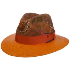 New Paisley Crown Panamastrohhut By Alfonso DEste
