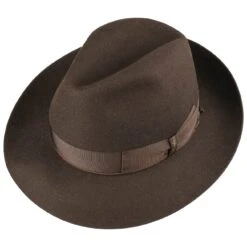 Mützen Verkauf -Mützen Verkauf Marrone Haarfilzhut by Borsalino.89002 1f11